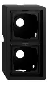 caja SF 2e + m.cob. Gira F100 negro m(pint.)