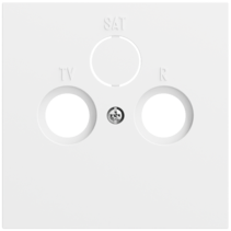 cub. caja con.antena coax. System 70 blanco m(pint.)