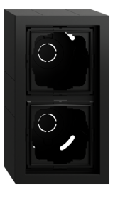 caja SF 2e + m.cob. Gira F200 negro m(pint.)
