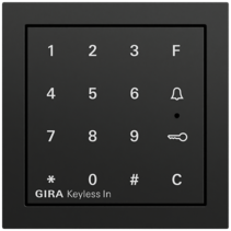 mód.teclado códigos Gira Keyless In System 70 negro m(pint.)