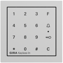 mód.teclado códigos Gira Keyless In System 70 gris m(pint.)