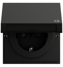 SCHUKO b.ench. TA + SP System 70 negro m(pint.)